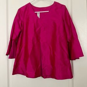 Sara Campbell Barbie pink blouse Sz XS